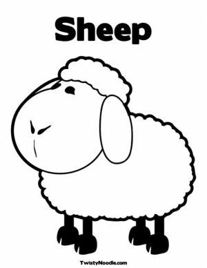 Coloring pages of sheep   ahd2m