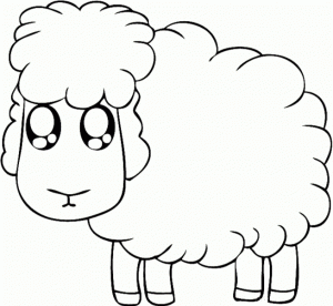 Coloring pages of sheep   tsm4p
