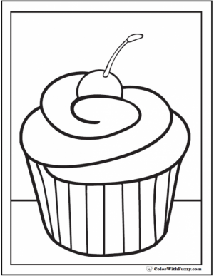 Cupcake Coloring Pages Free   11673