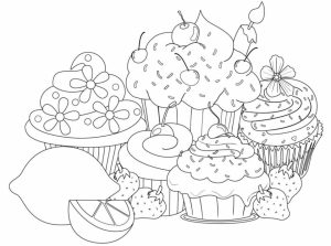 Cupcake Coloring Pages Free   67391