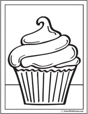 Cupcake Coloring Pages Free   74162