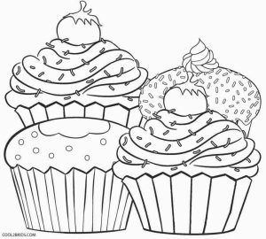 Cupcake Coloring Pages Free   74182