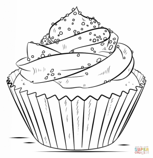 Cupcake Coloring Pages Printable   84004