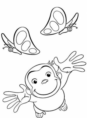 Curious George Coloring Pages for Kids   50279