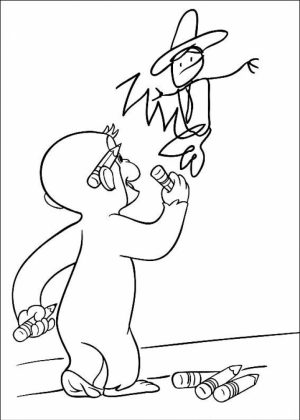 Curious George Coloring Pages for Kids   70570
