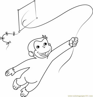 Curious George Coloring Pages for Kids   95417