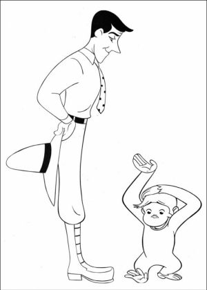 Curious George Coloring Pages for Preschoolers   20631