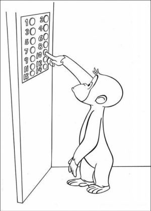 Curious George Coloring Pages for Preschoolers   48031