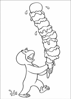 Curious George Coloring Pages Free   59163