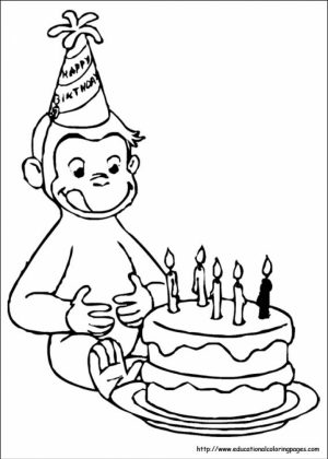 Curious George Coloring Pages Free   68031