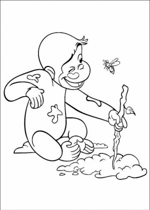Curious George Coloring Pages Online   06741