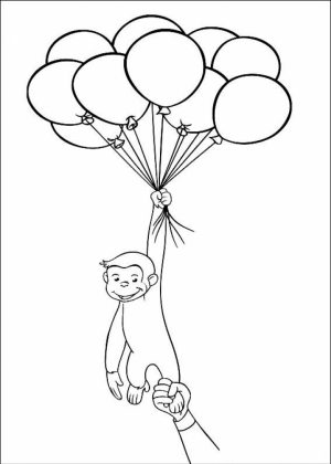 Curious George Coloring Pages Printable   08418