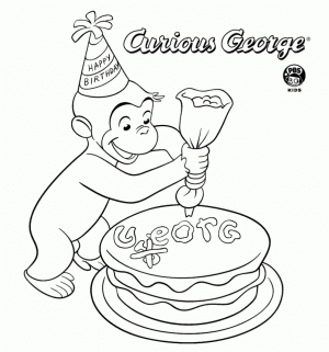 Curious George Coloring Pages Printable   70941