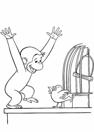 Curious George Coloring Pages to Print for Kids   41956