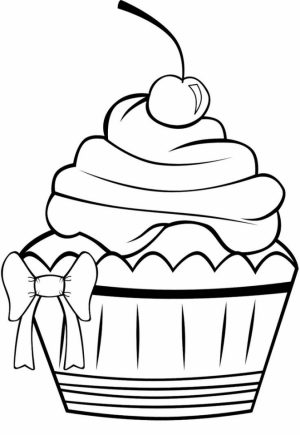 Cute Cupcake Coloring Pages   17005