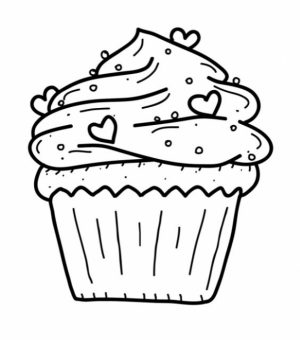 Cute Cupcake Coloring Pages   20671