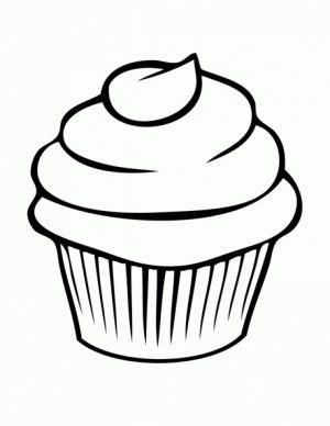 Cute Cupcake Coloring Pages   38611