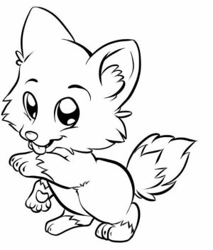 Cute Fox Coloring Pages   827xg