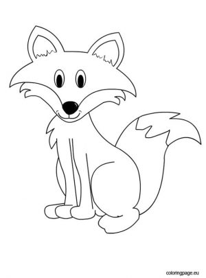 cute fox coloring pages for kids – 97451