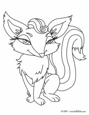 Cute Fox Coloring Pages   nu6x3