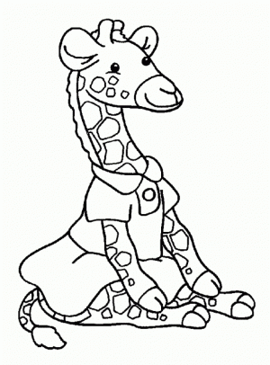 Cute Giraffe Coloring Pages   06720