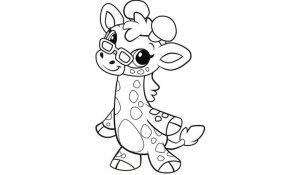 Cute Giraffe Coloring Pages   66318