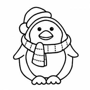 Cute Penguin Coloring Pages   47859