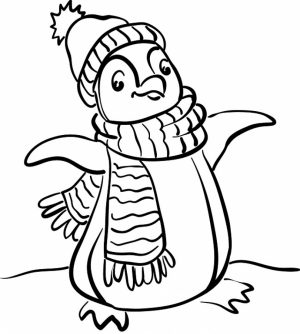 Cute Penguin Coloring Pages   53876