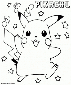 Cute Pikachu Coloring Pages   tag38