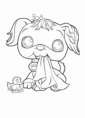 Cute Printable Coloring Pages of Littlest Pet Shop   05621