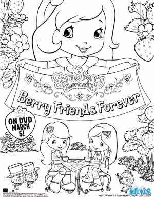 Cute Strawberry Shortcake Coloring Pages to Print   21567