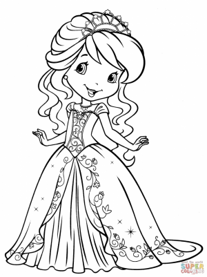 Cute Strawberry Shortcake Coloring Pages to Print   31523