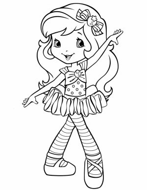 Cute Strawberry Shortcake Coloring Pages to Print   41342