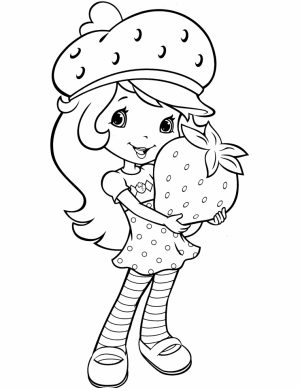Cute Strawberry Shortcake Coloring Pages to Print   85481