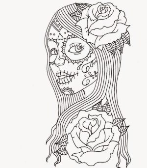 Day of the Dead Coloring Pages for Adults   7cbf4