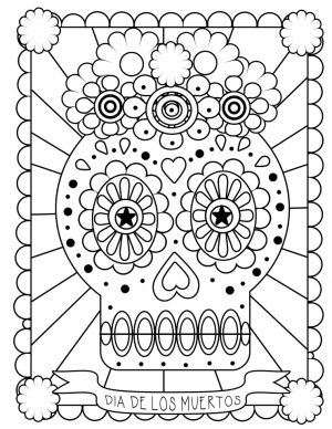 Day of the Dead Coloring Pages for Adults   ucbr1