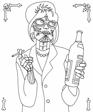 Day of the Dead Coloring Pages Free for Adults   tx218