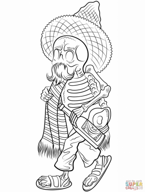 Day of the Dead Coloring Pages Free to Print   tc517