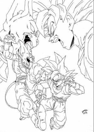 DBZ Coloring Pages Free Printable   66396