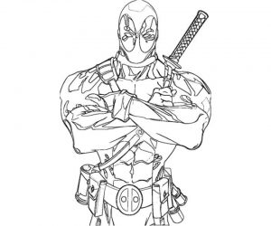 Deadpool Coloring Pages Free Printable   107432