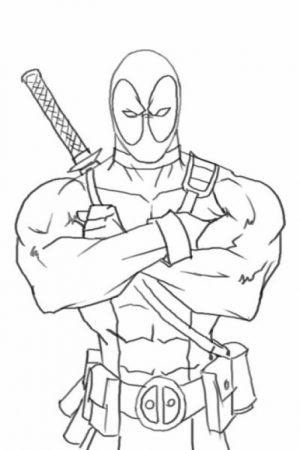 Deadpool Coloring Pages Free Printable   655755