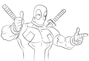 Deadpool Coloring Pages Free Printable   772662