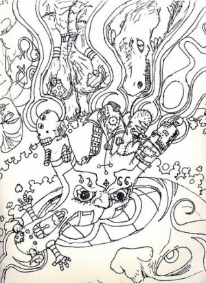 Difficult Trippy Coloring Pages for Grown Ups   d8cte