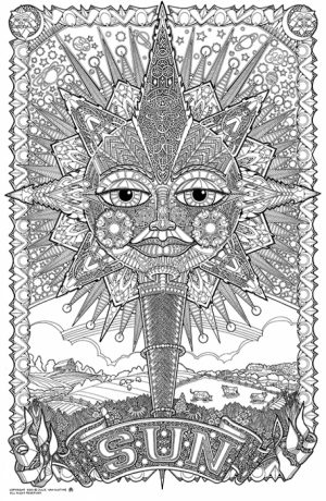 Difficult Trippy Coloring Pages for Grown Ups   X8BR6