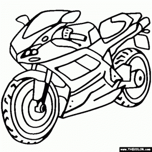 Dirt Bike Coloring Pages for Toddlers   dl53x