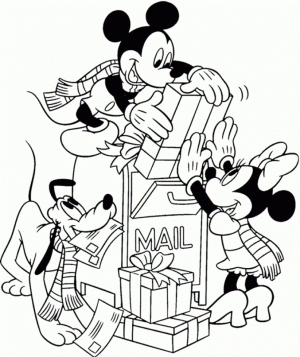 Disney Christmas Coloring Pages for Toddlers   MHTS9