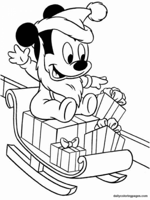 Disney Christmas Coloring Pages Free to Print   NU02M