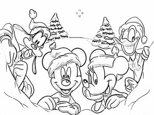 Disney Christmas Coloring Pages Online Printable   B6QSA