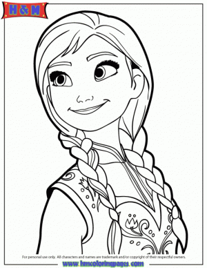 Disney Frozen Coloring Pages Princess Anna   16479