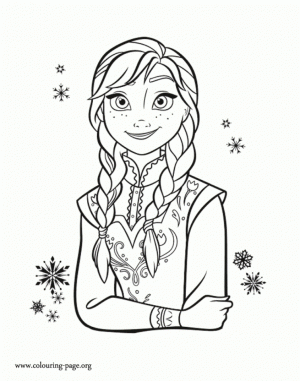 Disney Frozen Coloring Pages Princess Anna   85732